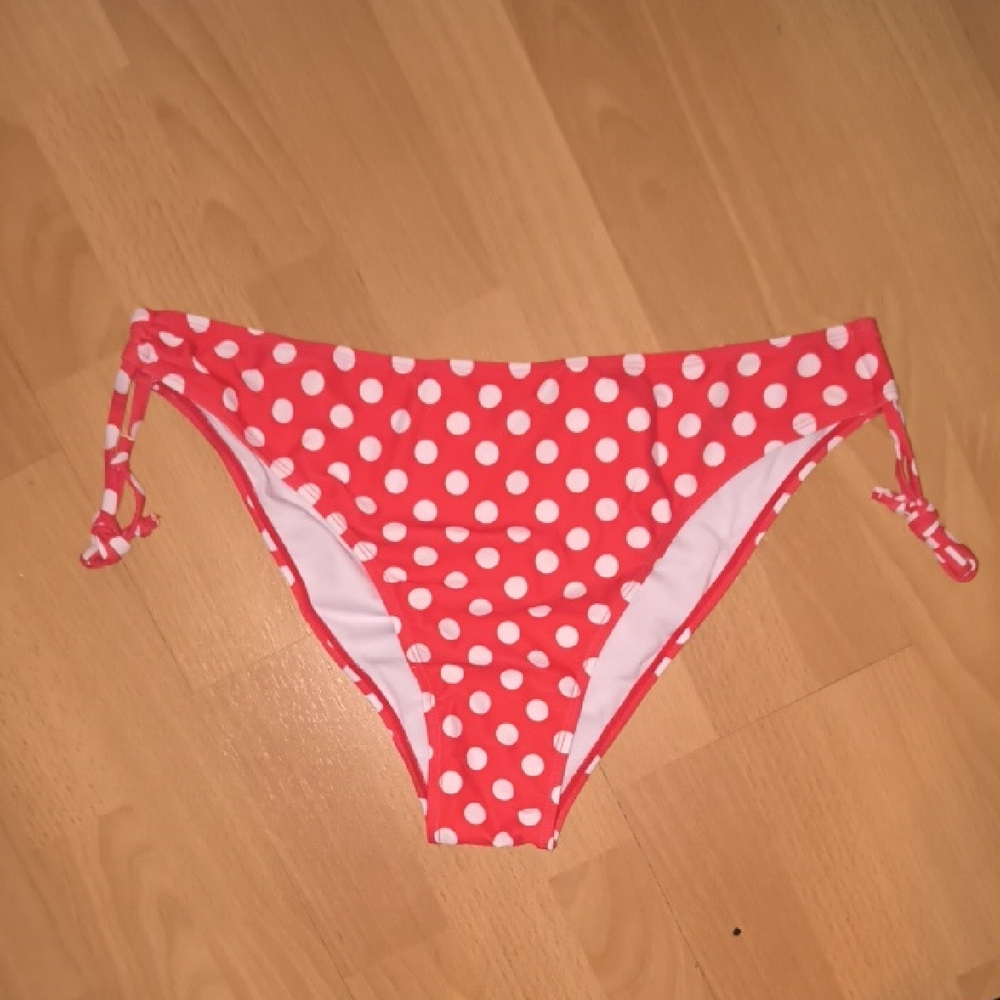 NWT Polka Dot Bikini Bottom - Red and White